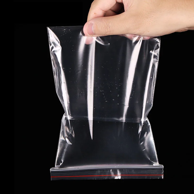 Индивидуальная прозрачная упаковка, небольшой прозрачный полиэтиленовый пластиковый пакет с застежкой-молнией, трехсторонние пакеты ldpe