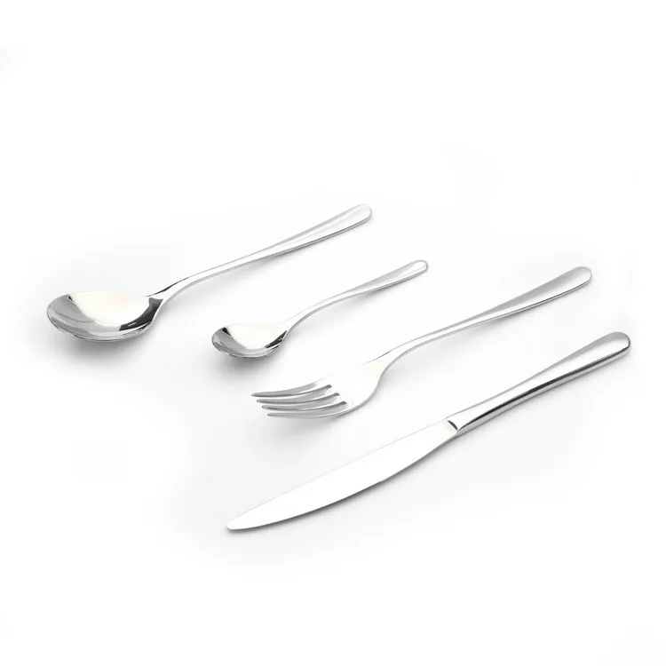 Modern luxury quality hand made 24pcs cutlery set  24 piece stainless steel flatware set in box