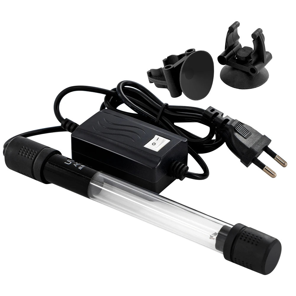 Aquariums UVC immersible UV lamp germicidal ultraviolet tube 7W uv light for fish tank