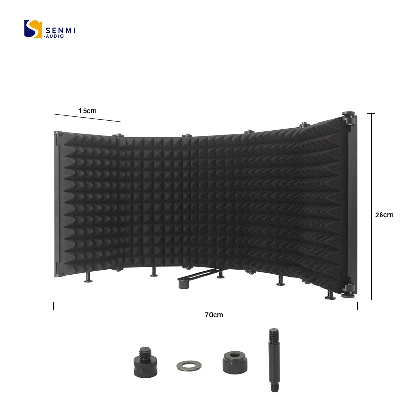 SUA-P5 On The Cheap 5-Door Sound Recording Studio Plastic Professional Microphone Isolation Shield