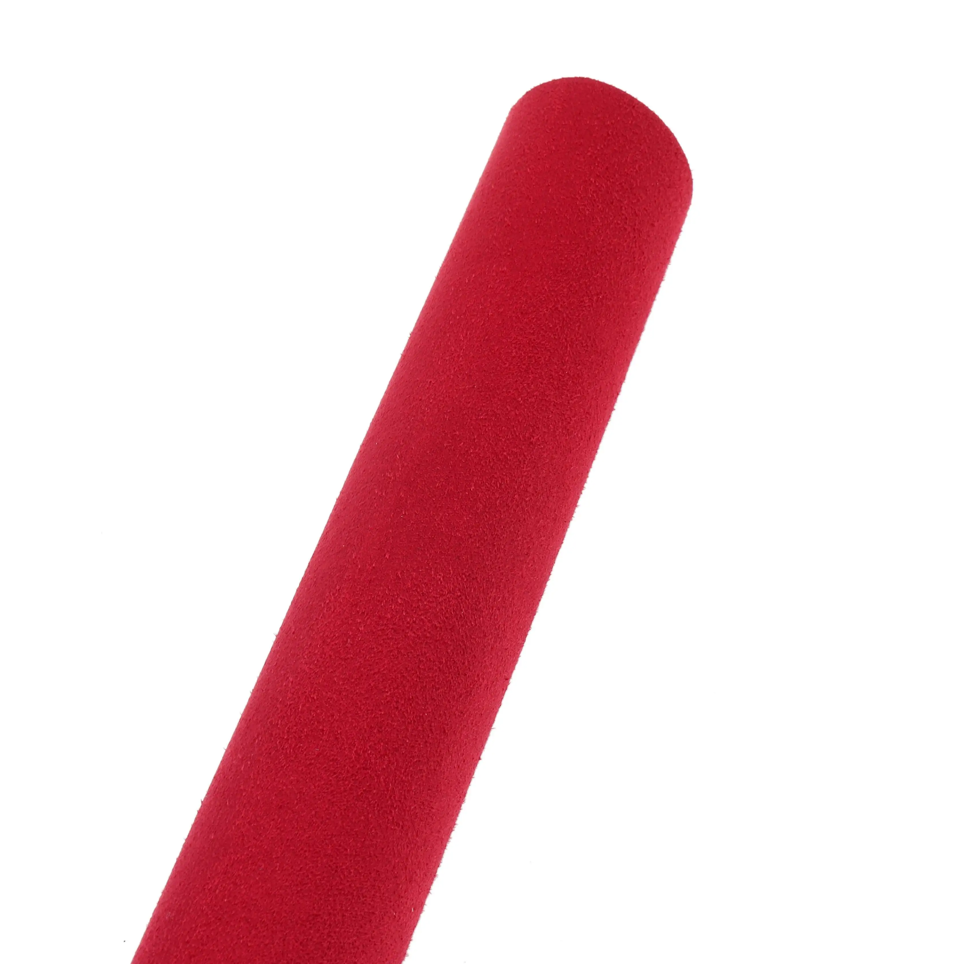High soft self adhesive Red suede fabric Alcantara car interior vinyl sticker long piles velvet wrapping film at best quality