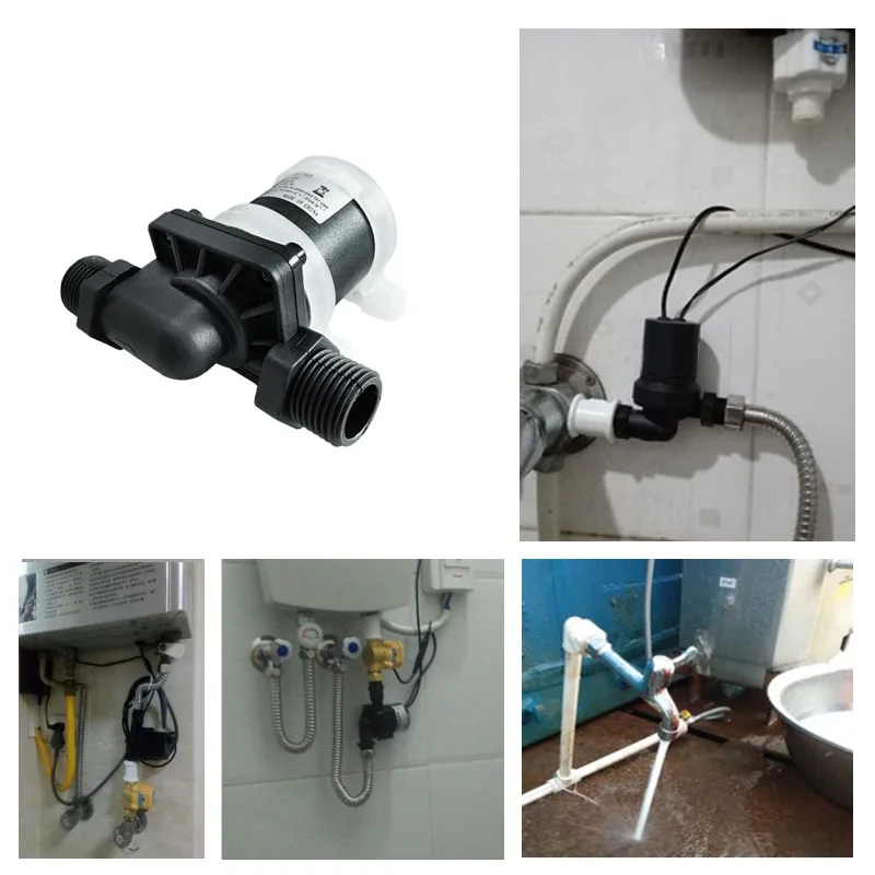 JOVTOP Micro small dc 24v 12 volt high pressure booster hot water submersible pump fountain