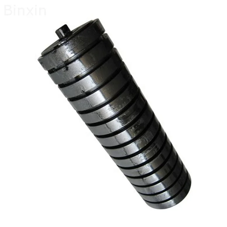 152mm Dia anti  corrosion rubber disc conveyor impact roller