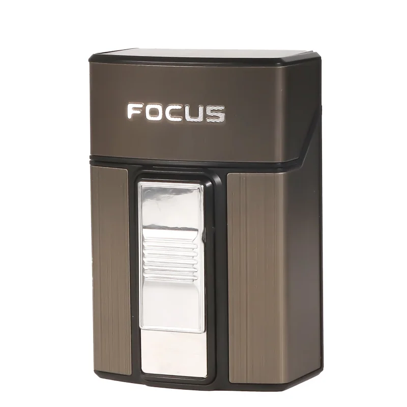 Futeng Rechargeable Cigarette Case With Electric Lighter Wholesale Portable Cigarettes Storage Box Custom Smoking Accessories