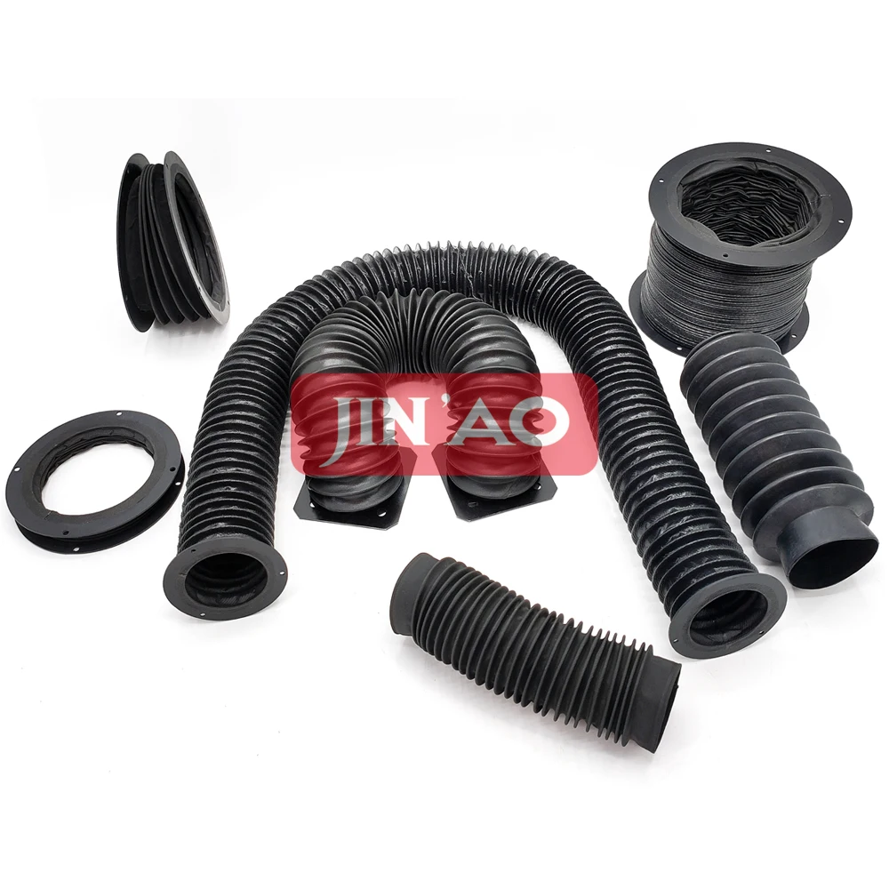 CNC machine Flexible accordion cover round cylinder cover Shaft Bellows
