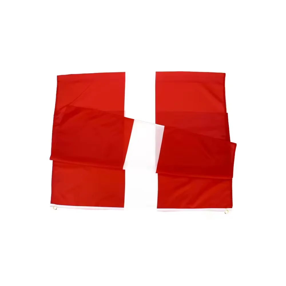 Wholesale High Quality Polyester 90*150cm Country National Denmark Flag Red with White Cross