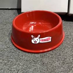 Trendy Brand Pet Dog Melamine Material Anti-drop Bowl ABS Dog Rice Drinking Bowl