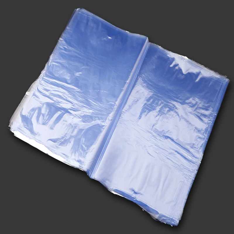 Wholesale Factory Price Pvc Heat Stretch Roll Shrink Wrap Blue Transparent Plastic Packaging Film