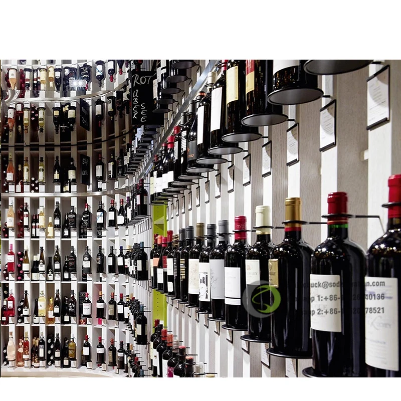 Современная витрина для винных магазинов