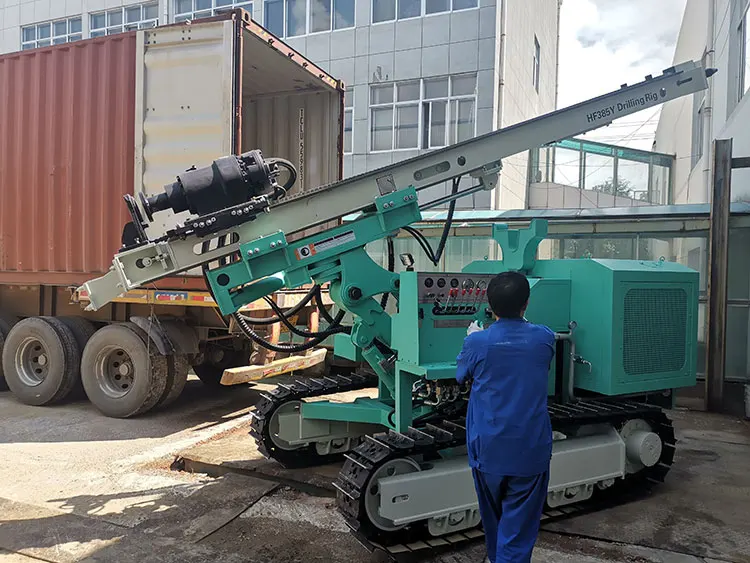  High Quality HF385Y Multifunctional Crawler 90-400mm Drill Rig Hydraulic Photovoltaic