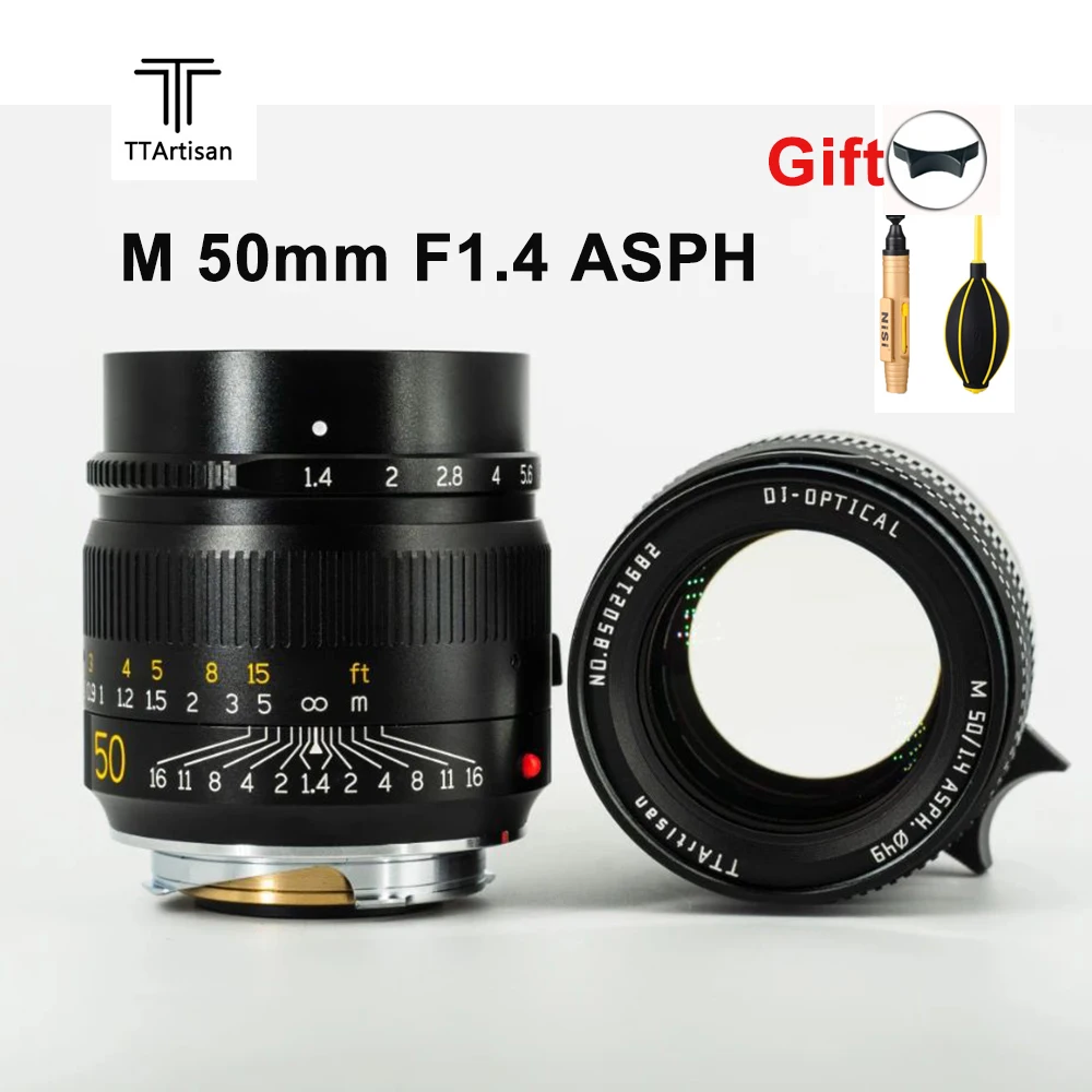 TTartisan 50mm F1.4 ASPH Lens for Leica M Large Aperture M Mount Camera MF Manual focus Camera Lenes M1 M2 Leica cameras