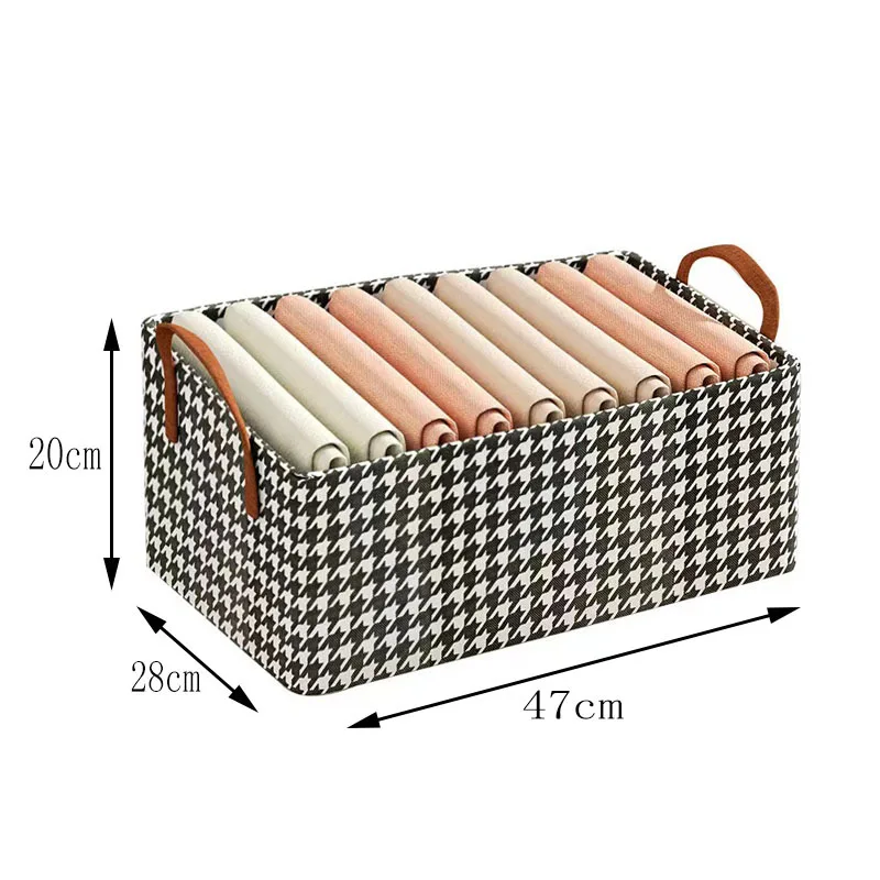 Wholesale High Quality Collapsible Clothing Storage Boxes Wardrobe Clothing Organization Underwear Storage Containers