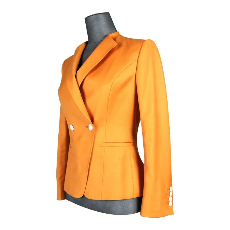 Классический костюм Блейзер Женская обтягивающая Женская деловой костюм комплект различных ткань верха по индивидуальному заказу 1 комплект повседневной жизни зубчатый защитный чехол для мобильного телефона