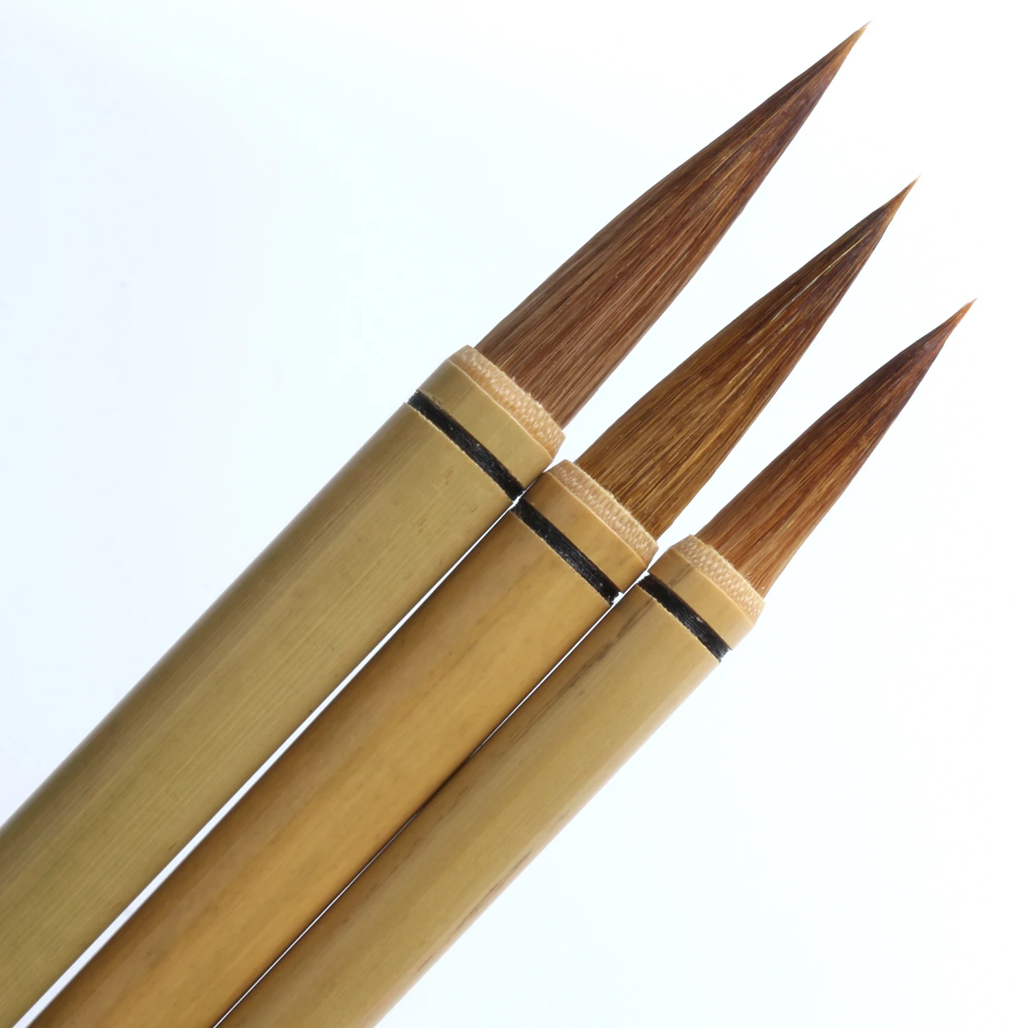 3 Pieces Chinese Calligraphy Writing Brush Set  Chinese Painting Brush with bamboo handle