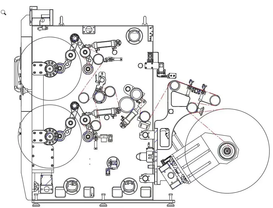 HK-1300C Jumbo Roll Slitting Rewinding Machine for Adhesive Sticker and Paper Film