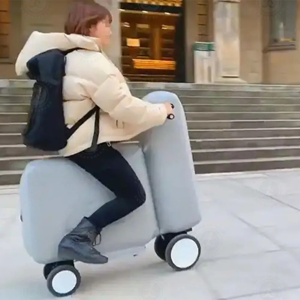 Electric Scooter Inflatable Foldable Electric Bike Outdoor Riding Inflatable Scooter