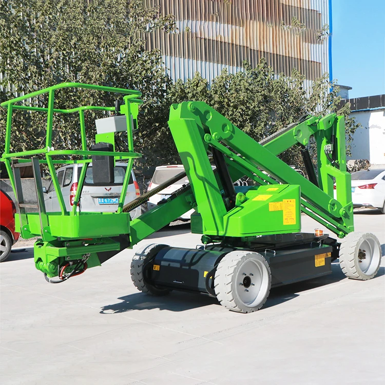 Chinese brand High Stability  Load capacity Hydraulic Electric Towable Boom Lift with 9m-20m Working Height