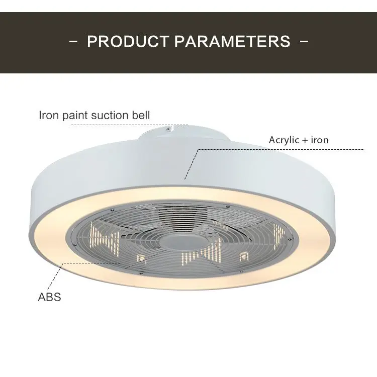 Lamp Led Use Indoor 36W Ceiling Fan Light With Remote Control