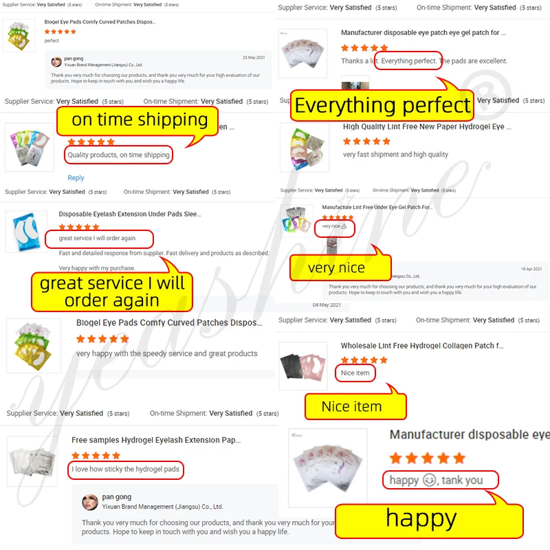 Cotton Eye Pad Bags Eyepad Mask Hydrogen Eyelash Extension Eyepatch Hydrogel Korea Lint Free Gel