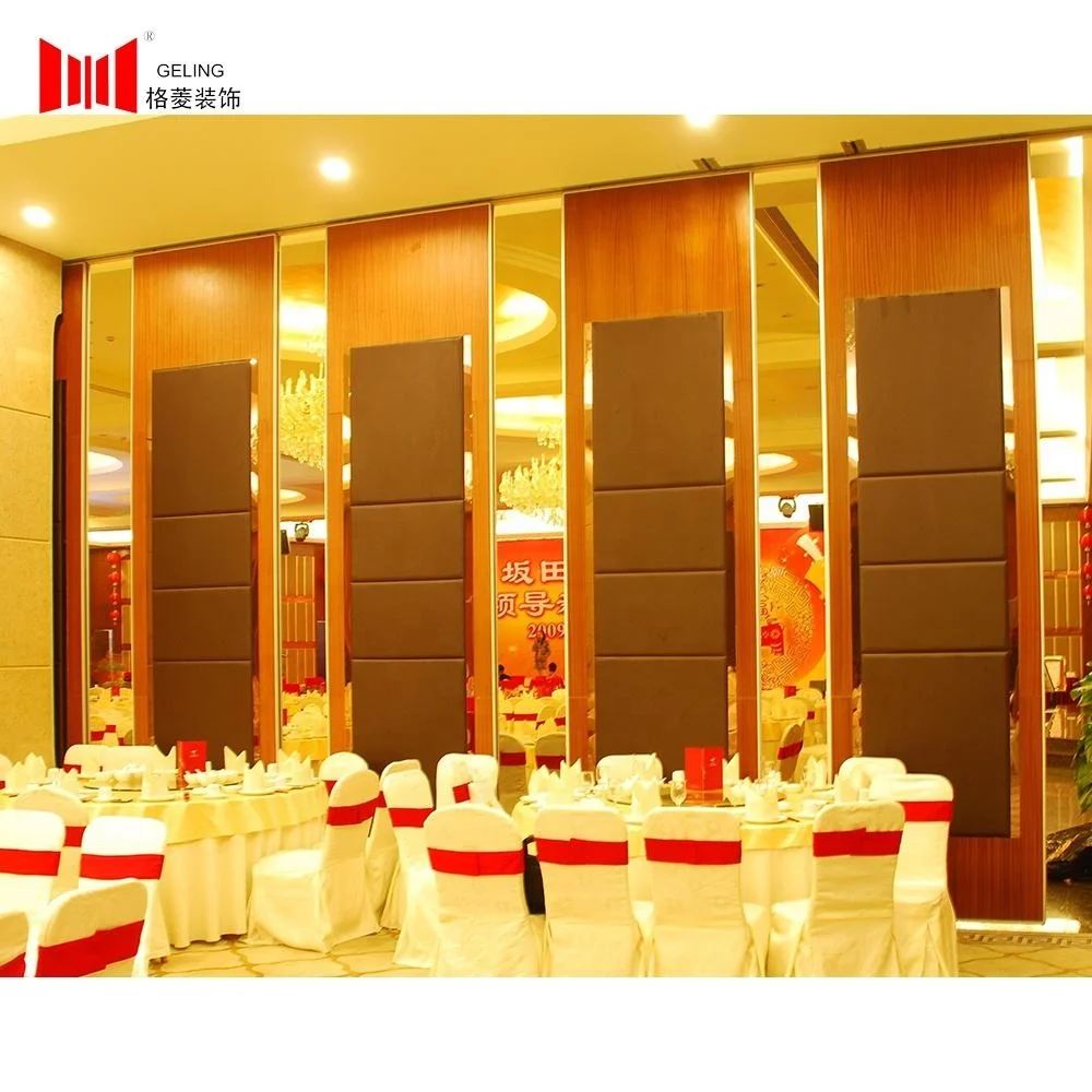 Luxury fashion 65mm customized soundproof acoustic movable restaurant room partition