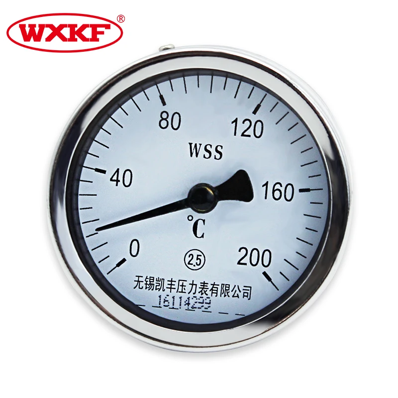 Connection NPT Stainless Steel Ring Gas Filled Capillary Type Thermometer