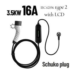 Portable EV Recharger 32A 7KW Car EVSE GBT EVchargerforvwid4 ID6 Charging EV GBT Charger for ID Volkswagen Charger ID 4 Charging