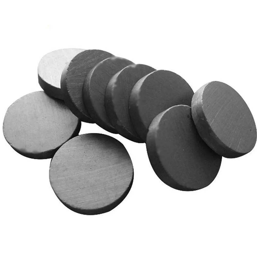 black 20mm disc magnet fridge ceramic magnet for office use