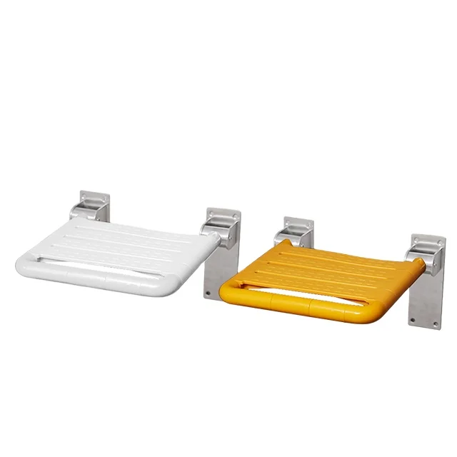 High quality good price Wall Mount barrier free SS 304 Disabled Elderly Shower Bench Seat Bathroom Safety fold up Shower Chair