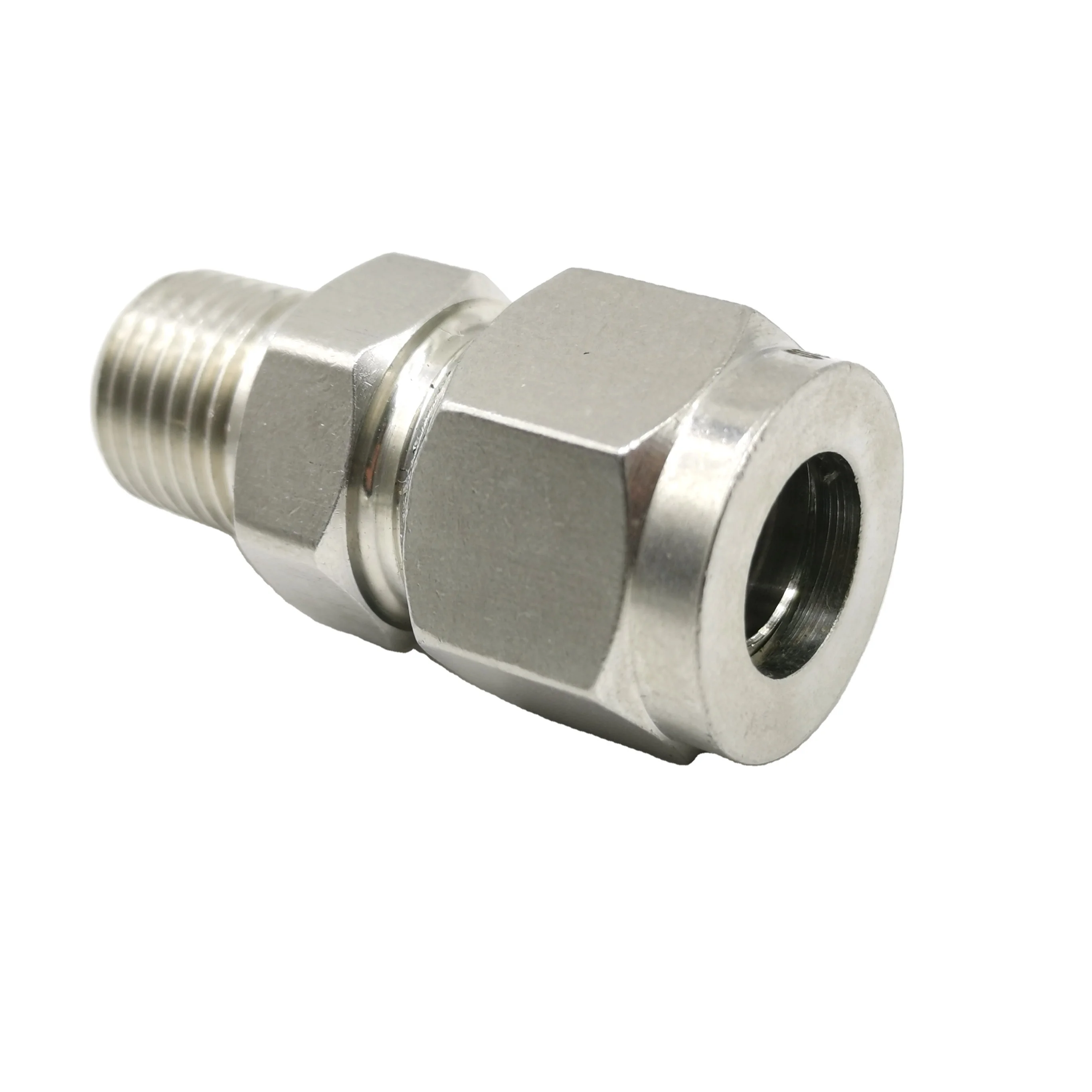 China Supplier Compression Fitting Racor De Tubo De Acero Inoxidable Swagelok Stainless Steel Tube Connector Pipe Male Adapter