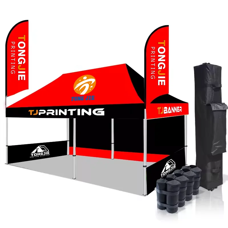 Outdoor Shade Tent Custom Size Advertising Promotion Heavy Duty Pop Up Tent for Market Stall