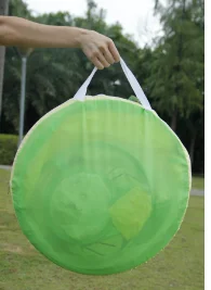 Выдвижная детская палатка «Три в одном» с рисунком кошки в очень большом бассейне с шариками