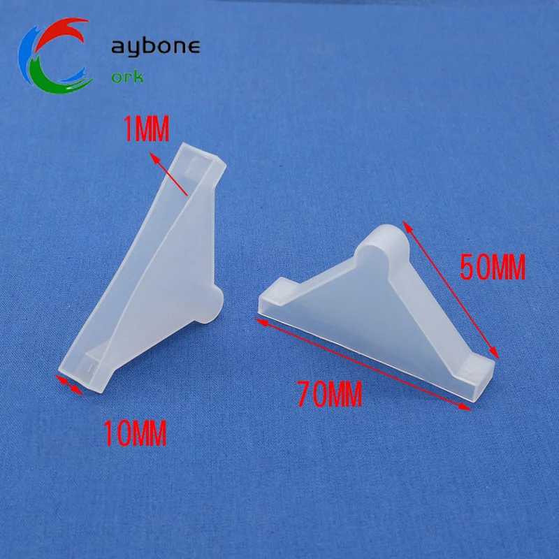 50*70*6mm Replaceable Resilient Non-Slip Anti-Collision Plastic Corner Protector Protective Edge Protector for Glass