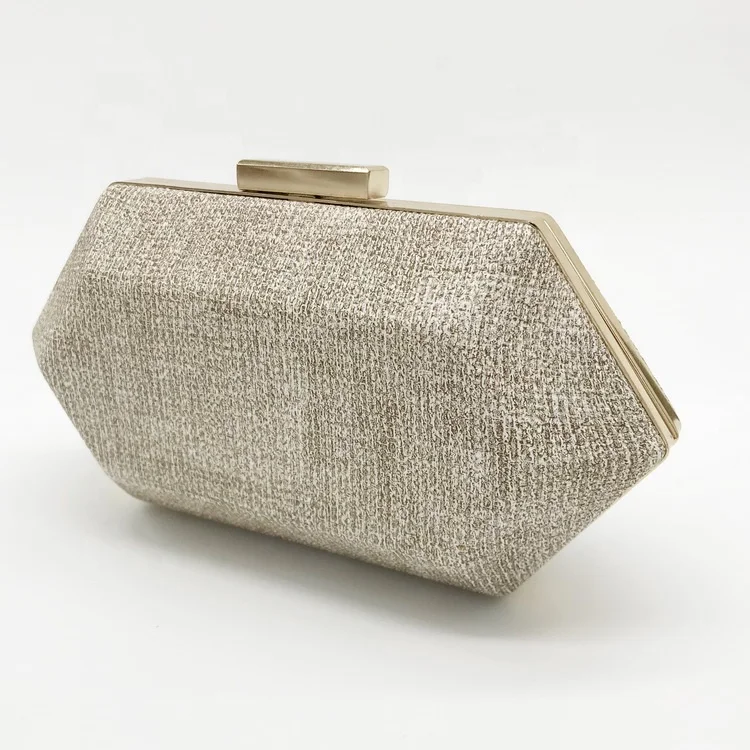 
Popular Bridal Proms Yellow Bags European New Style Women Evening Bags Metal Strap Purse Party PU Clutch Handbag For Wedding 