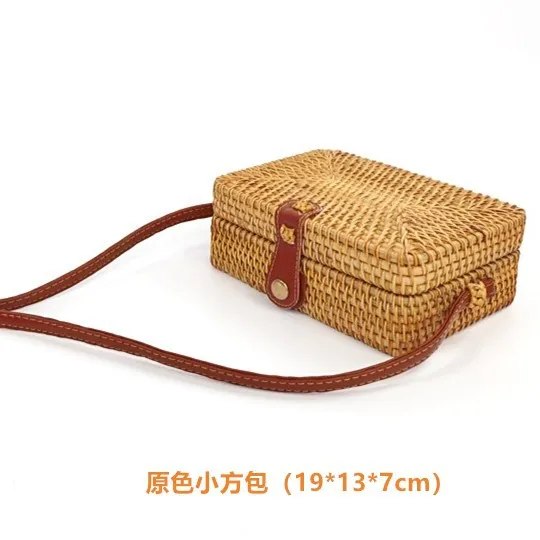 Rattan Bags for Women Handmade Wicker Woven Purse Handbag Boho Bag Bali