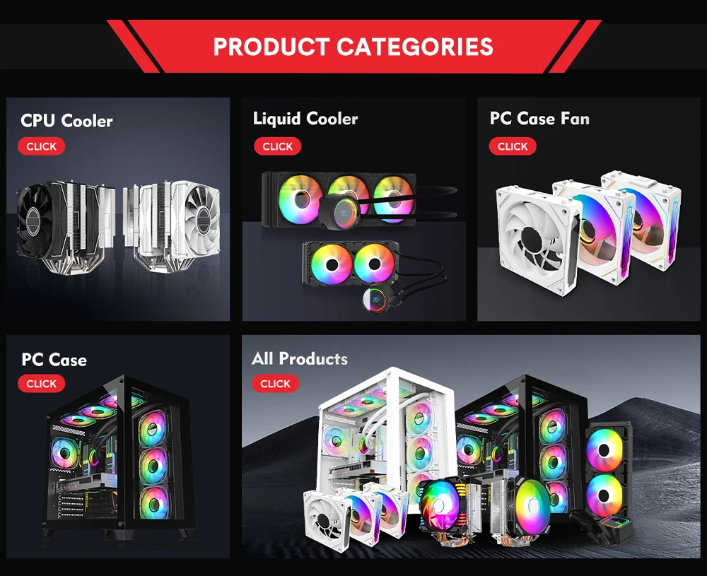 Factory Direct Metal RGB Gaming Casing Cabinet ATX/MTX/ITX Gaming Computer Tower Gamer PC Case for Desktop PC with RGB Fans