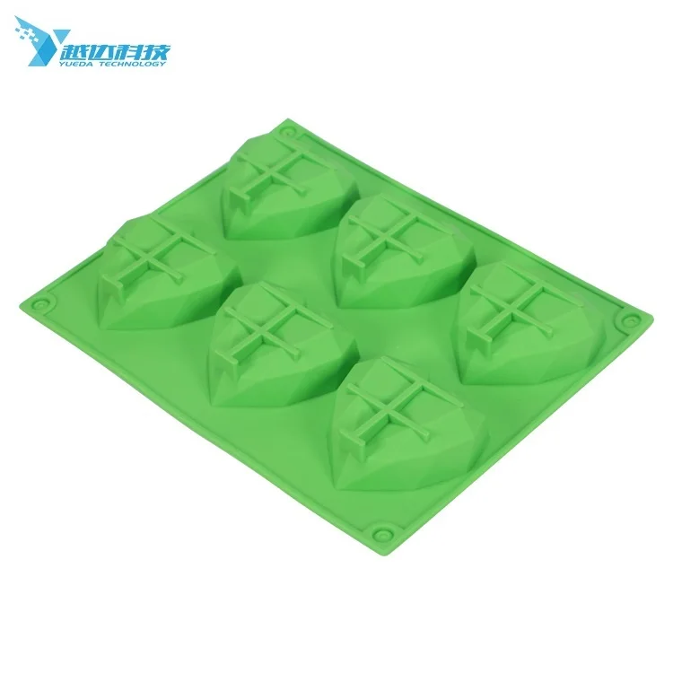 
2021 Popular Product 6 Hole Cake Mould Bubble Heart Silicone Cake Mould 