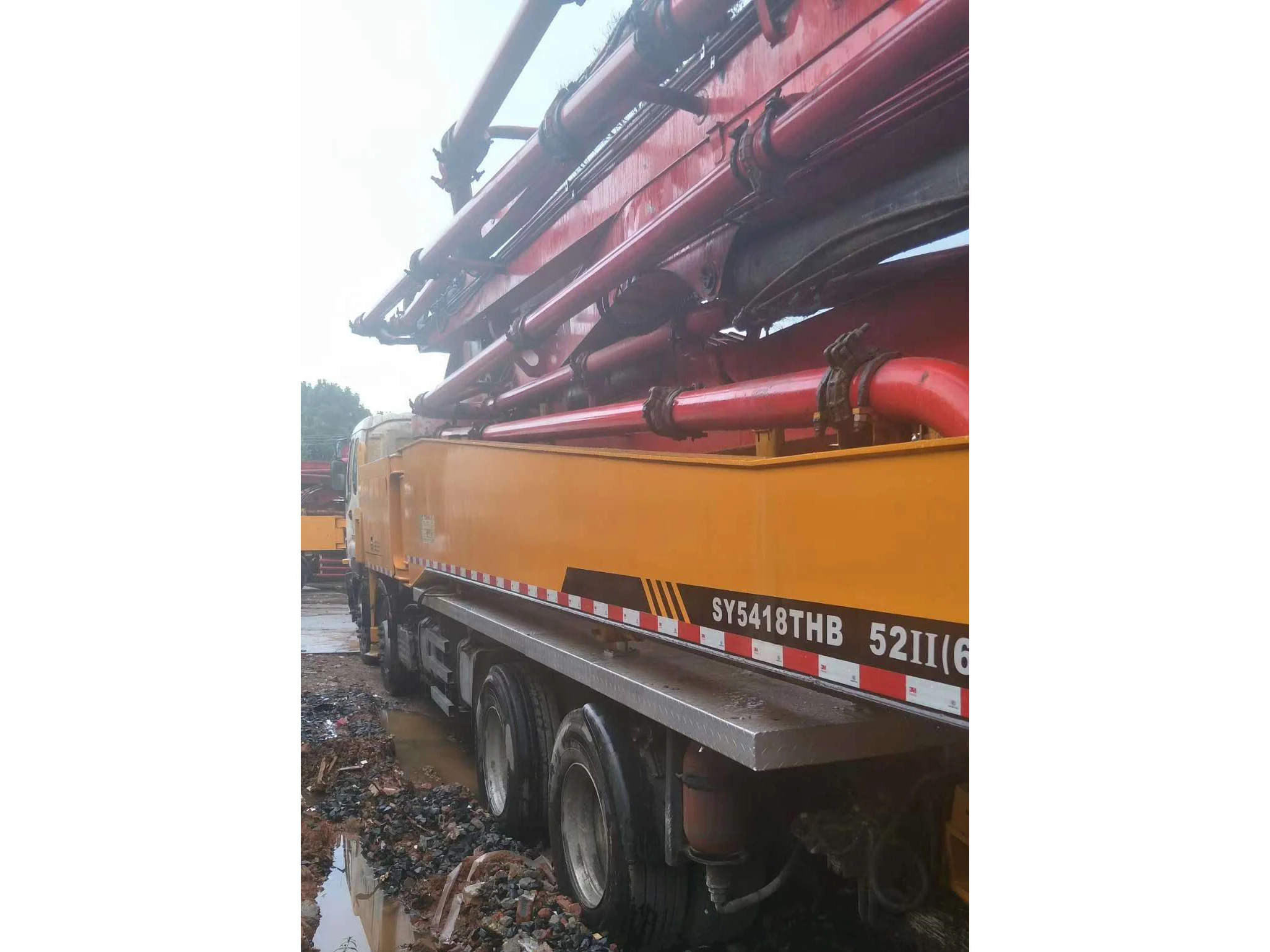 China Top Brand Mobile Hydraulic 30m Truck Mounted Concrete Mixer Pump SYM5200THBF 30C-10