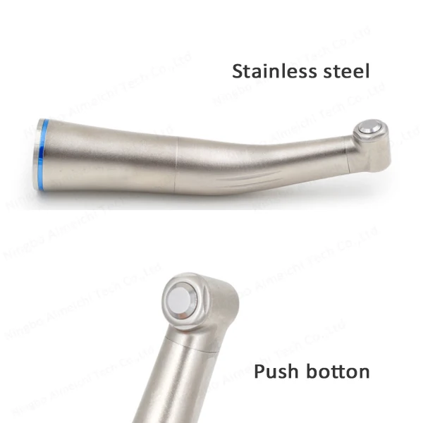 Inner Water Spray Low Speed Handpiece Kit 3 in 1 with Push Button 4 holes or 2 holes Dental Slow turbine set Internal water