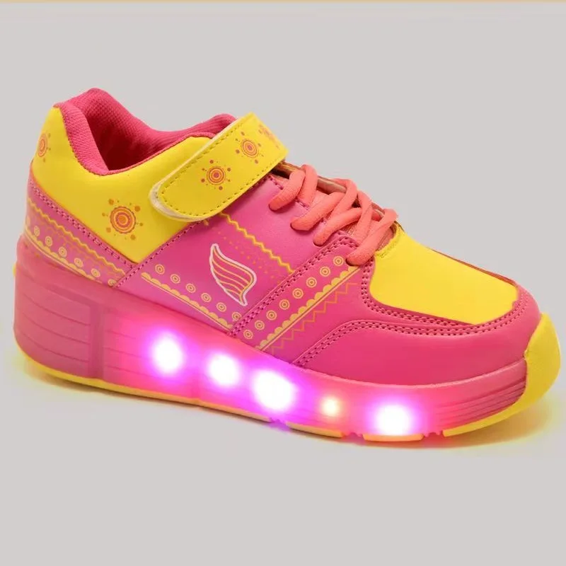 Factory Price Girls Kids Rubber Wheel Outdoor Kicks Roller Skates Shoes Sport Shoes