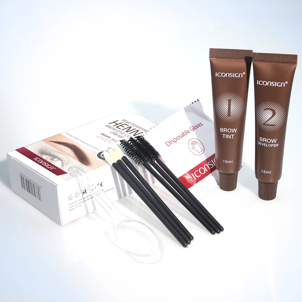 wholesale best eyebrow tint for professionals private label semi permanent eyebrows tint waterproof