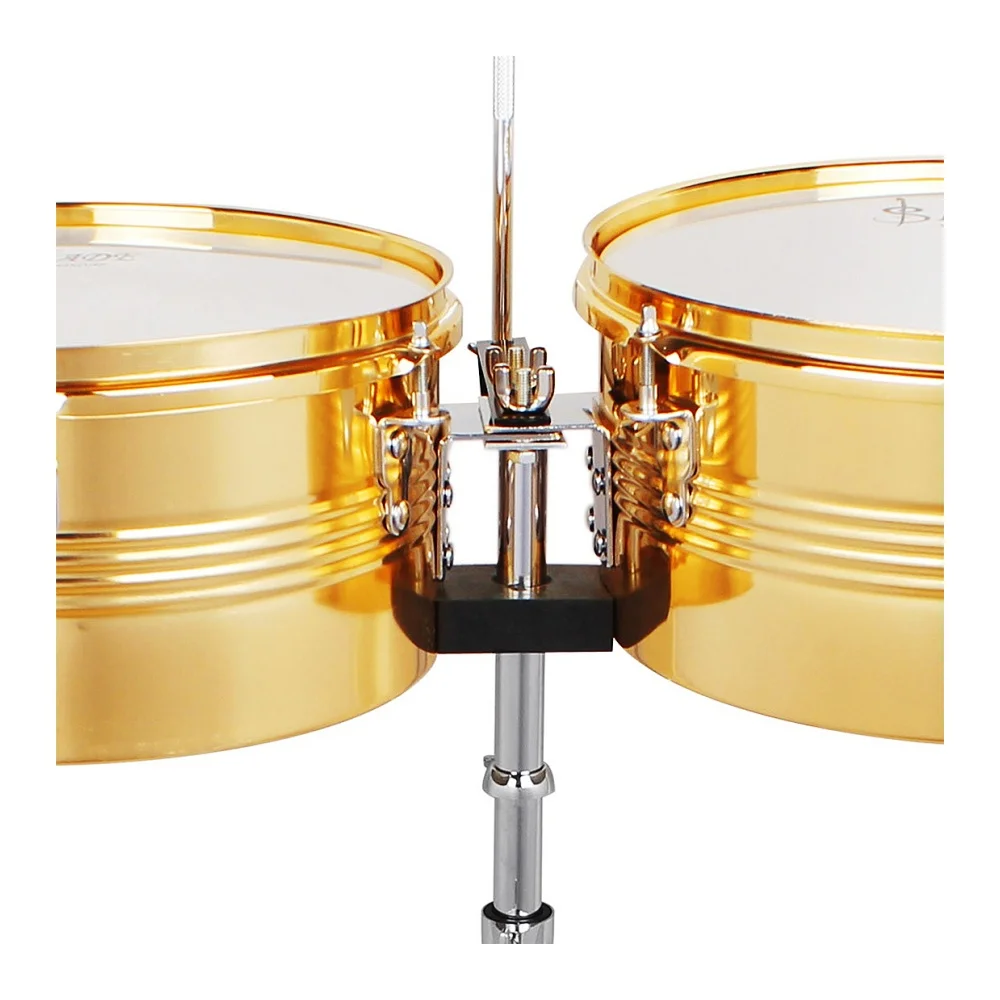 JELO AY-TB20 Professional Timbales Percussion Drums Kit 13 14 Inch Classic Finish Outstanding Tone Strong Durability Full