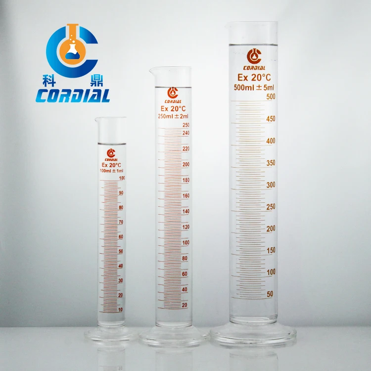 1601 CORDIAL measuring cylinder wholesale factory direct sales high quality glass measuring graduated cylinder