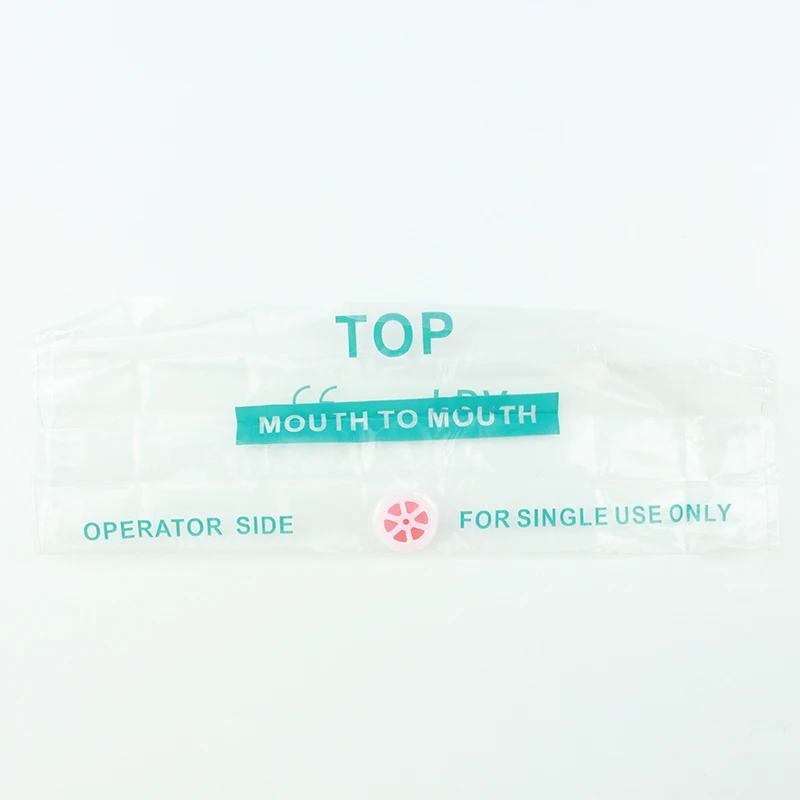 Лидер продаж, карманный набор для тренировки масок, брелок с односторонним клапаном для оказания первой помощи или обучения AED, с пользовательским логотипом и цветным младенцем