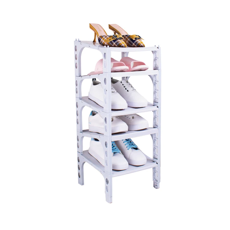 Factory Hanying OEM Custom Modern Adjustable Plastic Organizer Shoe Rack