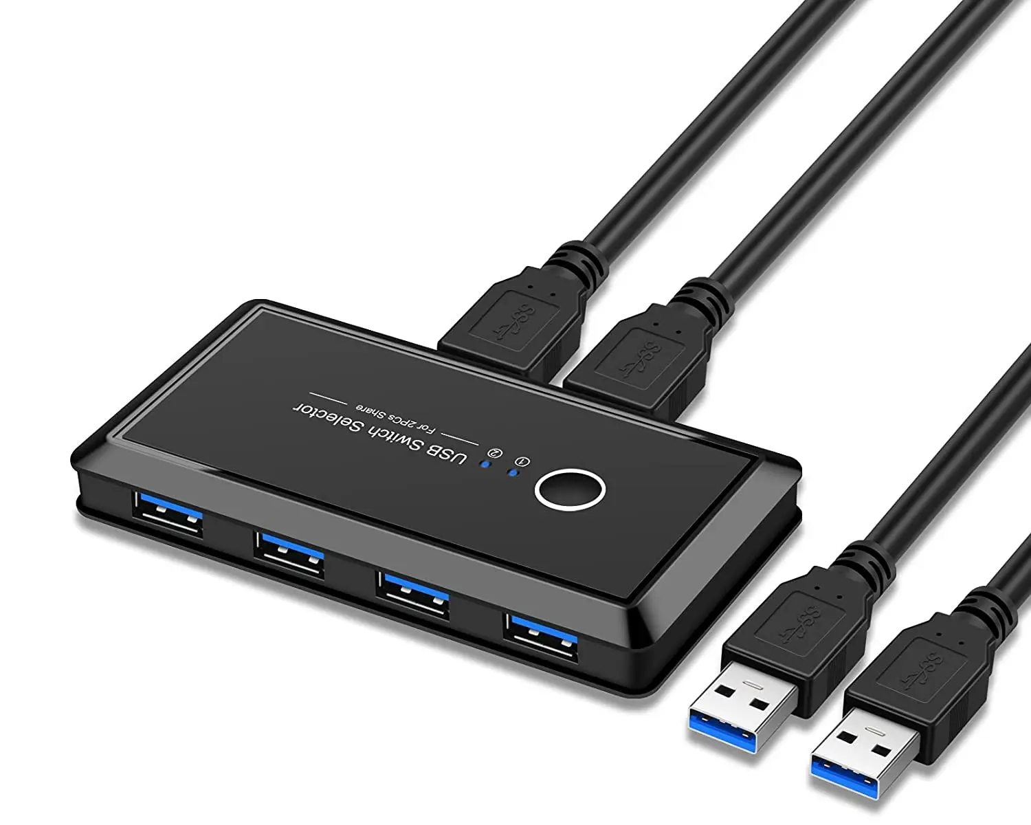 Офисные и Школьные принадлежности USB 3 0 переключатель 2 шт. обмен 4 периферийными устройствами KVM для ПК принтера сканер мышь совместимая