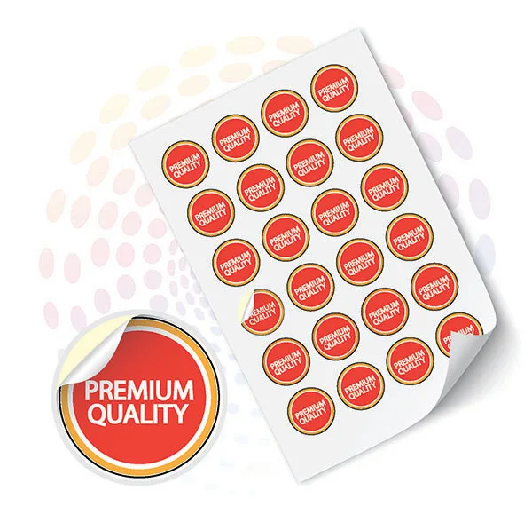 Customized paper waterproof adhesive sticker sheet die cut adhesive logo custom sticker