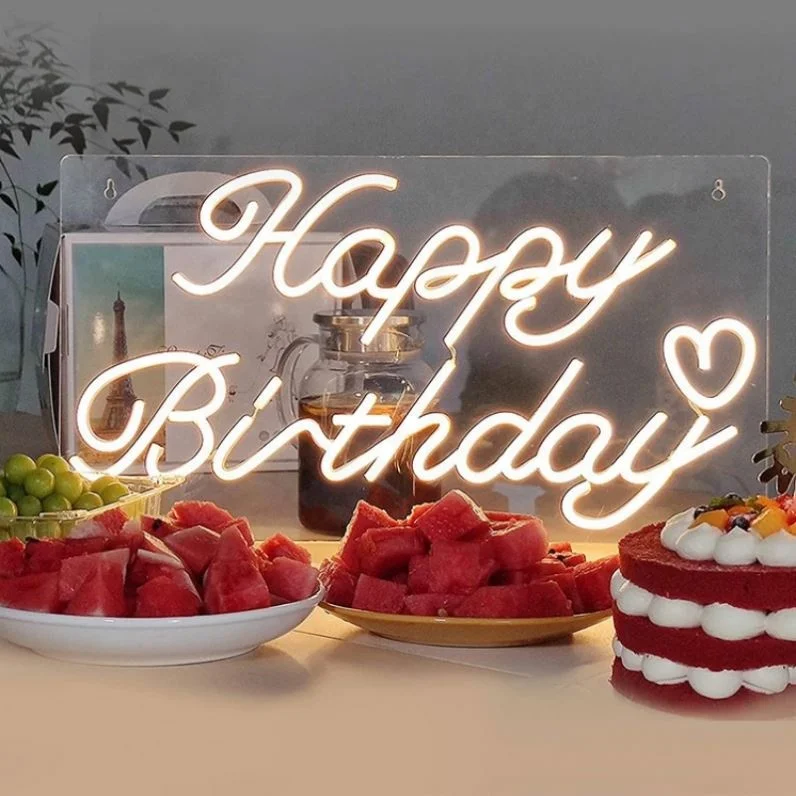 Neon Sign Custom Led Christmas Lighted Archway Acrylic Gift Custom Wedding Standing Signs Bottles Hotel Name Board Led Lighting