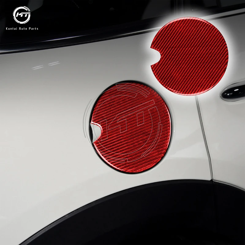 Real carbon fiber decoration fuel tank cap cover sticker for BMW Mini JCW Cooper Countryman Clubman R60