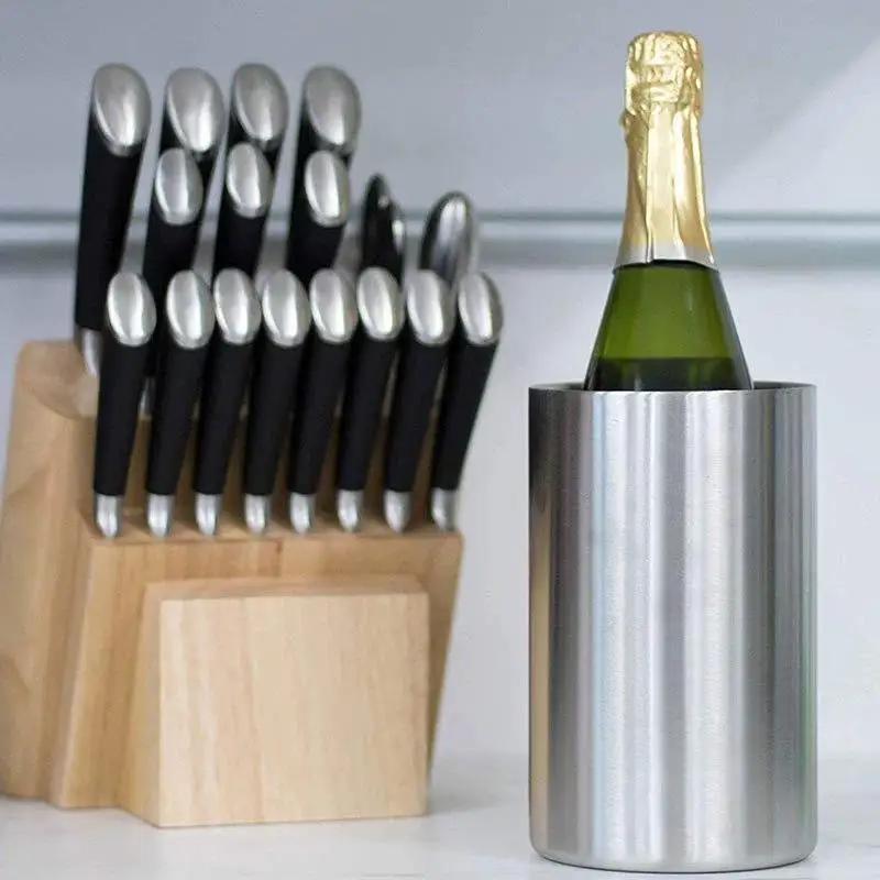 custom color 1600ml stainless steel cooler ice bucket for hotel custom color metal ice bucket