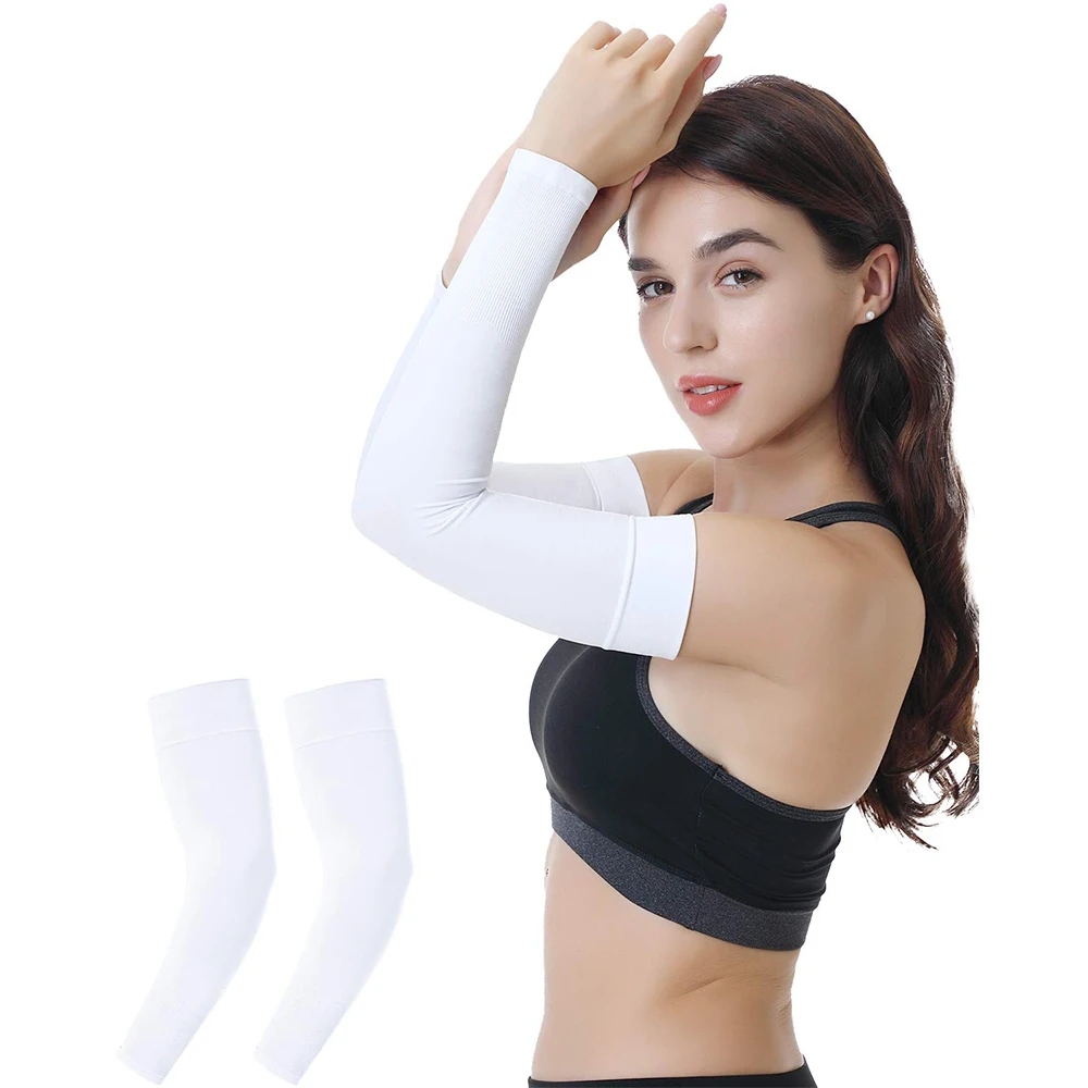 Anti uv long women sweat arm sleeves for bike running